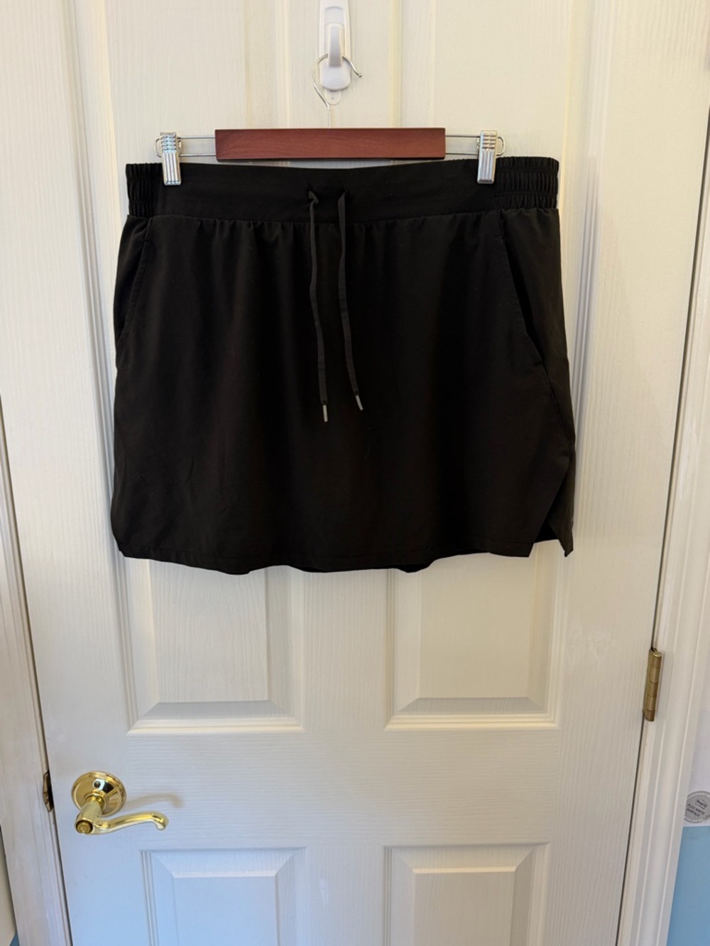 all in motion Black Activewear Drawstring Mini Skort
